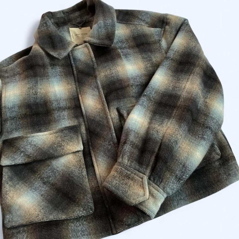 Lucky Brand Plaid Jacket Lined